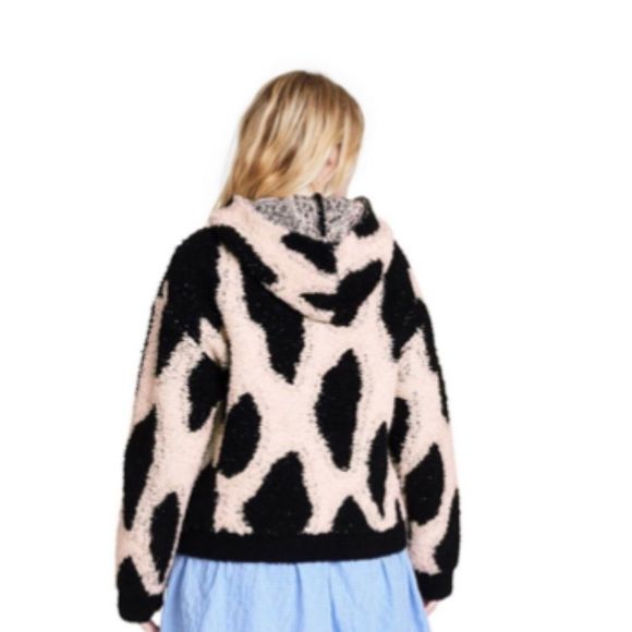 Sandy Liang x Target Leopard Print Sherpa Hooded Sweatshirt - Picture 5 of 6